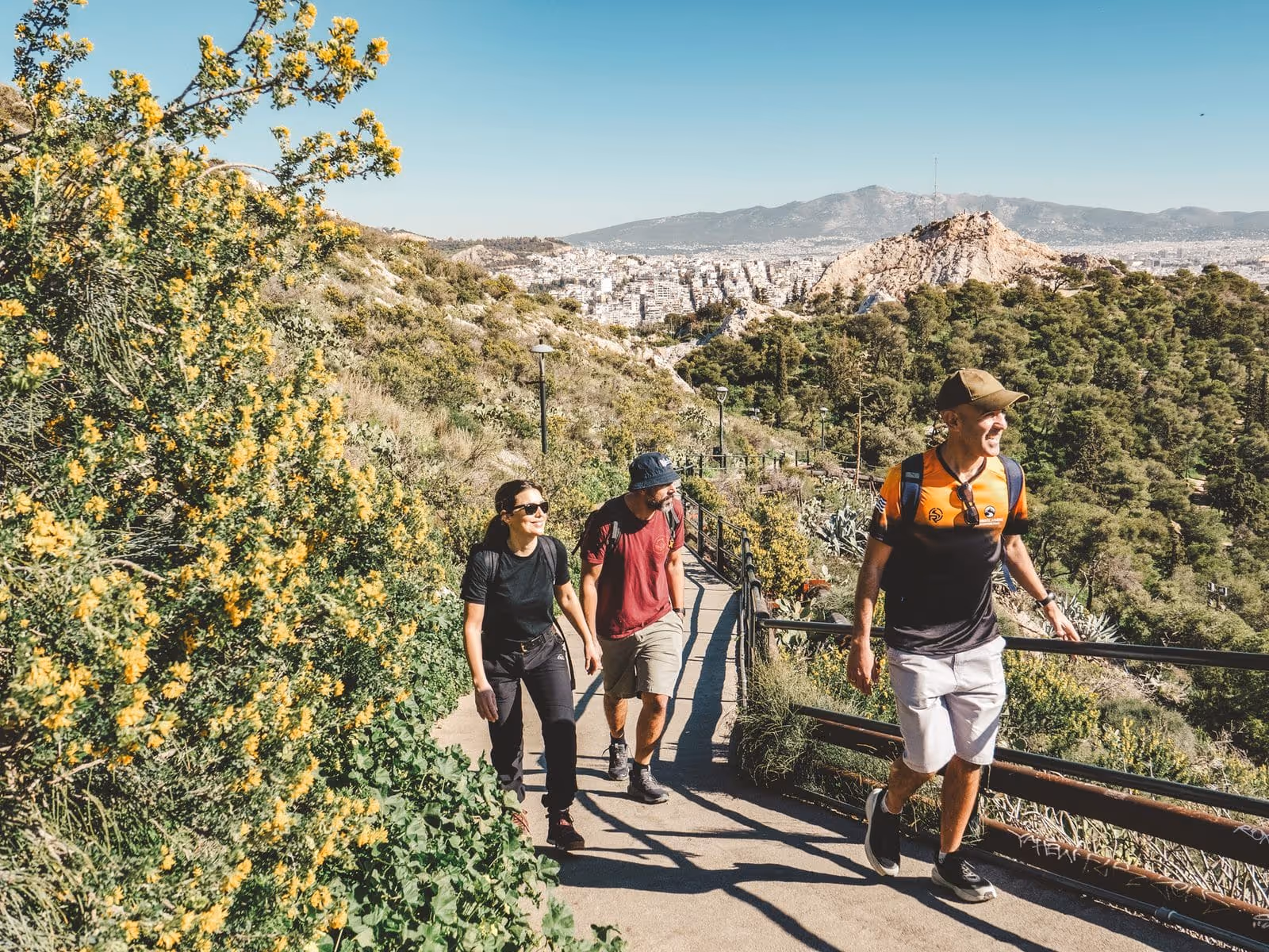 Hidden lookout point on Lycabettus Hill offering a secret view of the Acropolis and Athens